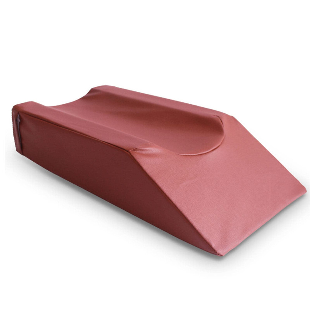 Brown Leg Elevation Wedge Pillow Ushape Knee Rest Pillow Memory Foam For Postsurgery Recovery