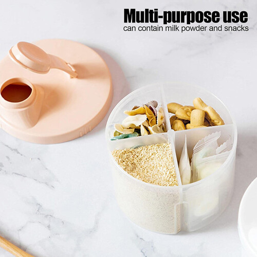 Περιστρεφόμενο δοχείο γάλακτος σε σκόνη για αποθήκευση τροφίμων, για μεταφορά εν 1