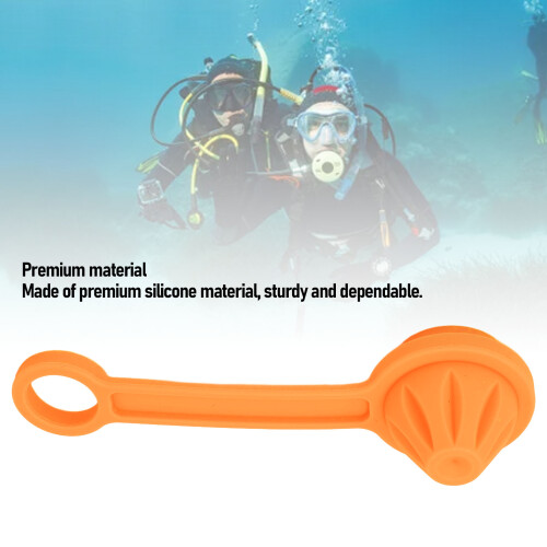 Universal Silicone Dive Regulator Dust Cap for YOKE - Orange 2
