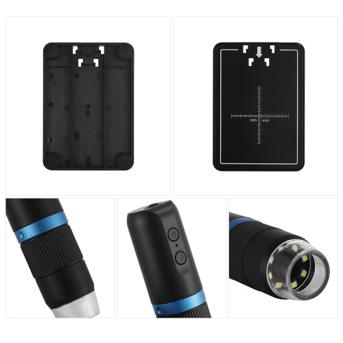 Wireless Digital Microscope 50X-1000X with 8 LED Lights, Portable, iOS/Android Compatible 2