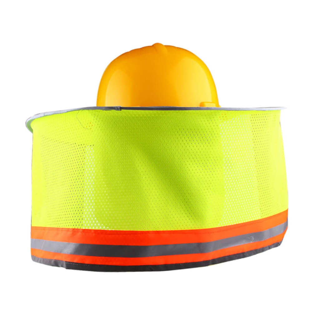 Neon Reflective Brim Sun Visor For Safety Helmet, 2 Pcs, Visibility Mesh Helmet Accessories, Assorted Colors 9189345479892