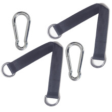 Heavy Duty Hammock Hanging Straps with Carabiners and Stainless Steel Swing Hooks for Indoor Outdoor Use 50x350mm