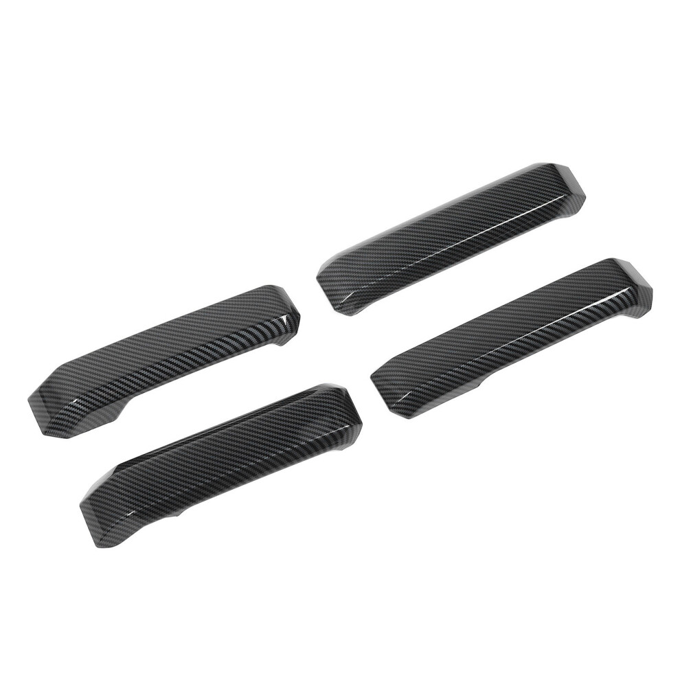 4Pcs Carbon Fiber Interior Door Handle Cover Stickers, Scratch Protection 4991378282173