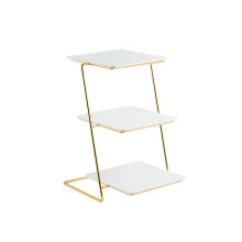 Elegant 3Tier White Ceramic Cake and Cupcake Stand for Wedding Dessert Table Display