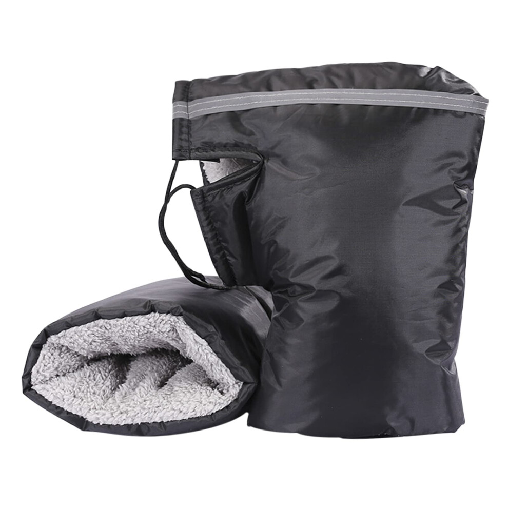 Atv Handlebar Mitts For Polaris Trail Boss 330 20042013, Windproof Waterresistant Winter Gloves 9455672861076