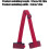 Ski Carrier Strap Nylon Adjustable Comfortable Portable Binding Strap Shoulder Ski Holder For Mountain Ski Red 3