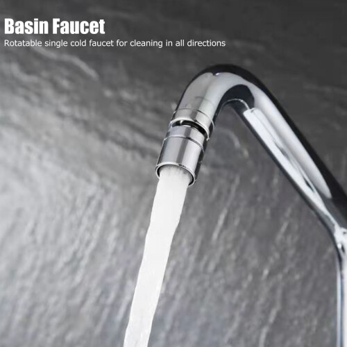G1/2 Rotatable Copper Basin Faucet for Kitchen & Bathroom, Single Cold 2