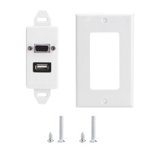 Solution d'interface multimédia, transmission de données audio et vidéo HDMI et USB, montage mural pour une connectivité optimale, idéale pour