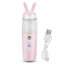 Umidificador facial a bateria com carregamento USB, nano spray hidratante facial ideal para rotina de cuidados com a pele, fácil de transportar e
