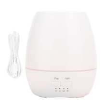 Fargerik stemningslys-diffuser for essensiell olje, bærbar diffuser med ultralydfukter, justerbar timer, 250 ml vanntank, håndlaget