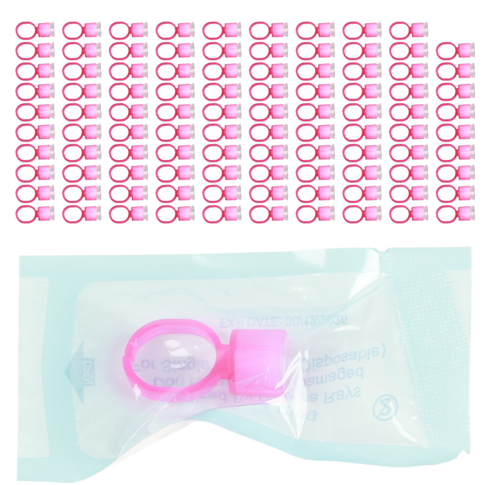 Microblading Supplies Pigment Glue Holder, Aseptic Packaging Fine Pigment Built In Sponge Hygienic Tattooing Silicone Ink Caps With Sponge Disposable
