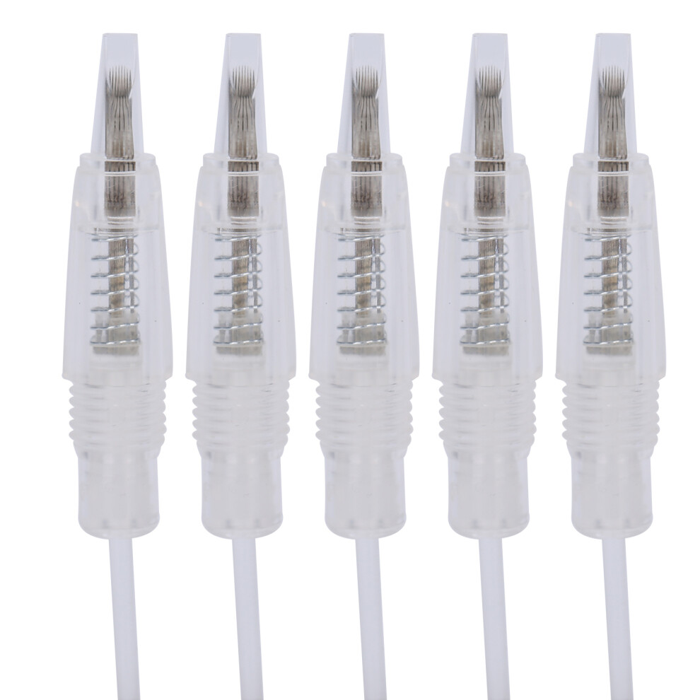 Micropigmentation Makeup Pen Needle Cartridge Sharp and Elastic Needles for Permanent Make Up Machine Painless Piercing with Sterilized by EO Gas Fas