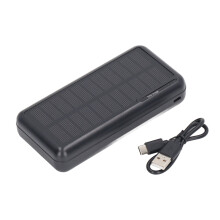 30000mAh Solar Powerbank Tragbar 14,2x6,9x2,9cm Dual USB Outdoor Camping