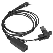 K-Head Walkie-Talkie Gehörschutzstück TPU ABS Geräuschreduzierung für Baofeng, Transparent Schwarz