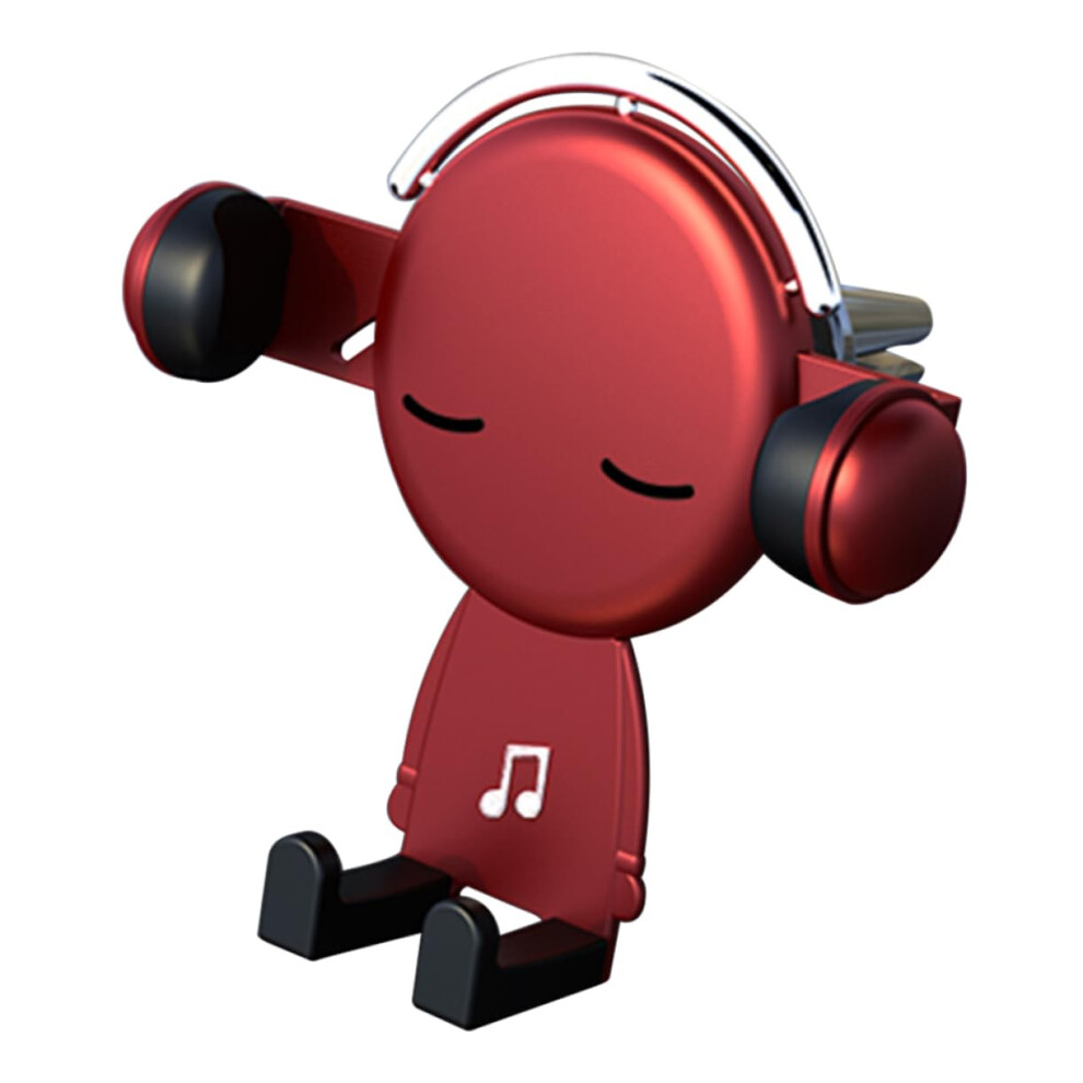 Car Phone Holder Universal Gravity Air Vent Mount For 6090Mm Phones 360 Degree Rotation Cartoon Navigation Support Red 9187378754207