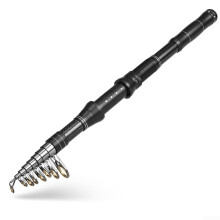 Telescopic Fishing Rod For Sea Use, Carbon Fiber Spinner Rod, Lightweight Portable Travel Size, Outdoor Saltwater Fishing