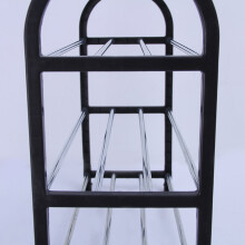 Stablebar og plassbesparende organisering for hjemmet ditt, kompakt og solid oppbevaringsløsning for skohyller, 50 * 19 * 57 cm, svart