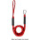 Dock Line Rope Heavy Duty Marine Elastic Mooring with Rustproof Hook Red Black 2pcs 2