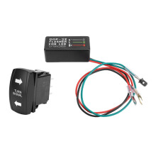 Turn Signal Switch 12V/24V with Flasher and Green LED for ATV UTV RV Boat