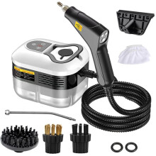 Handheld Steam Cleaner 2500W Pressure with 4 Attachments, 1.2L Tank for MultiSurface Deep Cleaning