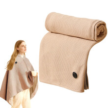 Portable Heated Blanket Shawl USB Powered Wearable Electric Blanket Women's Heated Shawl 3 Heat Settings Fast Heating