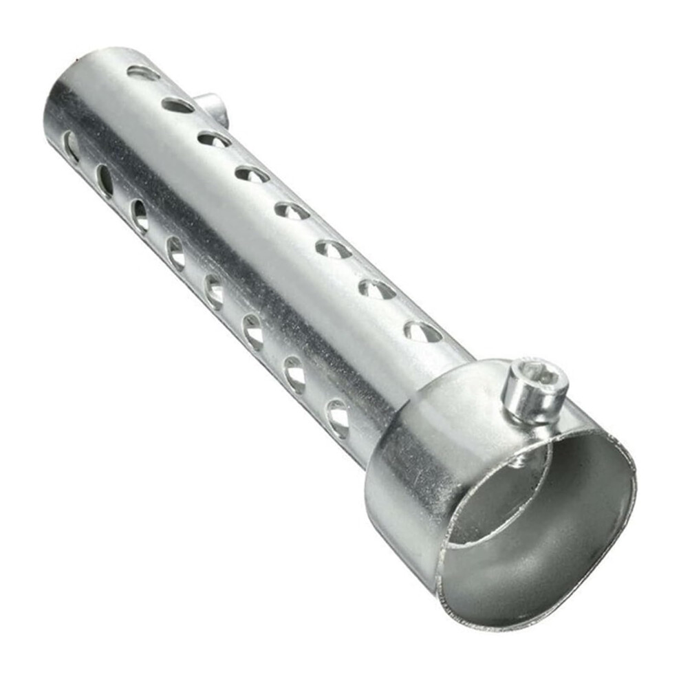 Motorcycle Exhaust Silencer 60Mm Adjustable Db Killer Muffler For Noise Reduction Long Silver 9174973669203