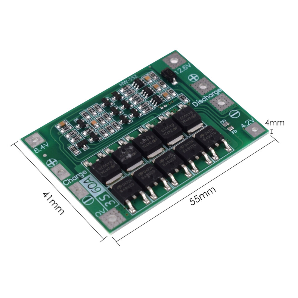 High-Performance 3S 60A Lithium Battery Bms Circuit Board For Power Tools 9481382308549