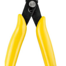 Mini Electronic Plier Yellow Rubber Handle 15x5cm Carbon Steel Cutter