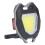 Lanterna de trabalho compacta e recarregável em formato de chaveiro, mini lanterna LED COB com base magnética resistente e múltiplos modos de 3