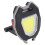 Lanterna de trabalho compacta e recarregável em formato de chaveiro, mini lanterna LED COB com base magnética resistente e múltiplos modos de 4