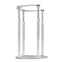 Adjustable Undercounter Basin Support Rod Steel 66cm for Ceramic Sink Installation Silver