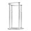 Adjustable Undercounter Basin Support Rod Steel 66cm for Ceramic Sink Installation Silver 1