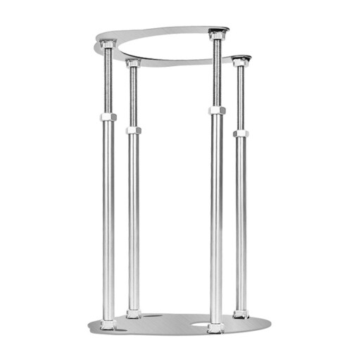Adjustable Undercounter Basin Support Rod Steel 66cm for Ceramic Sink Installation Silver