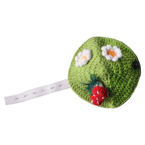 Festlicher Schildkröten-Strickpullover mit 3D-Blumenpilz für-M