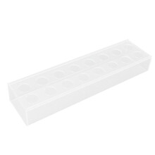Rectangular Clear Acrylic Vase for Home Decor & Events, 16 Hole Centerpiece