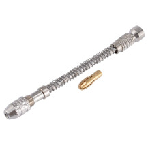 SemiAutomatic Turbine Drive Precision Hand Drill For Woodworking And Jewelry 0.22mm Micro Twist Bits Silver