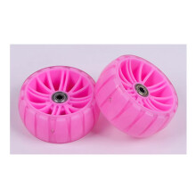 Children Bicycle Training Wheels 2 Pcs Universal With Light Quiet Violet 11.5 X 11.5 X 5 Cm