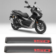 2 Stück Reflektierende Harz-Epoxid-Motorsportabzeichen für Honda ADV150