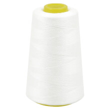 3000 Yard White Sewing Thread Polyester Strong Durable For Sewing Machine Clothing Embroidery Upholstery Drapery Beading