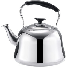 Stainless Steel Whistling Kettle 1L with Tea Filter for Stove  and Induction Cooking