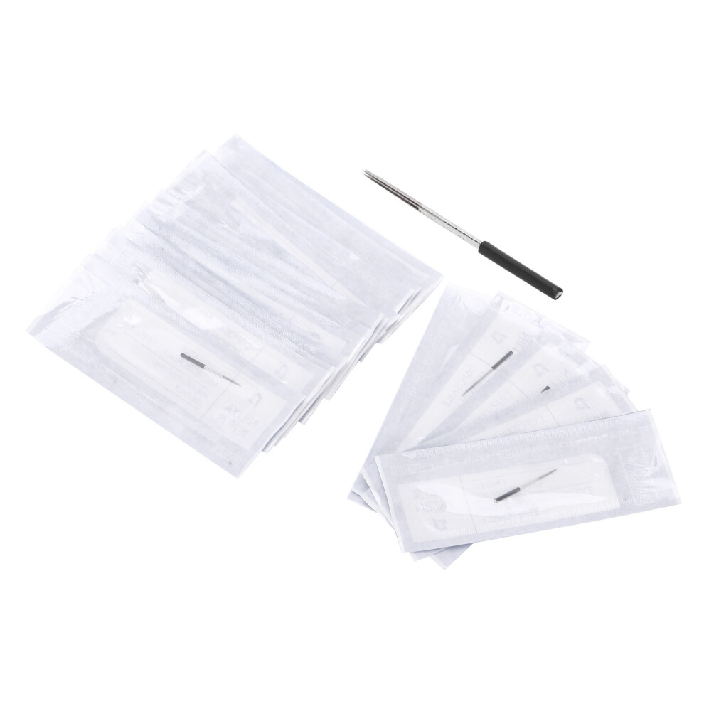 Safe And Sterilized Needles Micropigmentation Pen Disposable Eyebrow Tattoo Needles Sharp And Elastic Needles Pre Sterilized With E O Gamma Ray Tatto