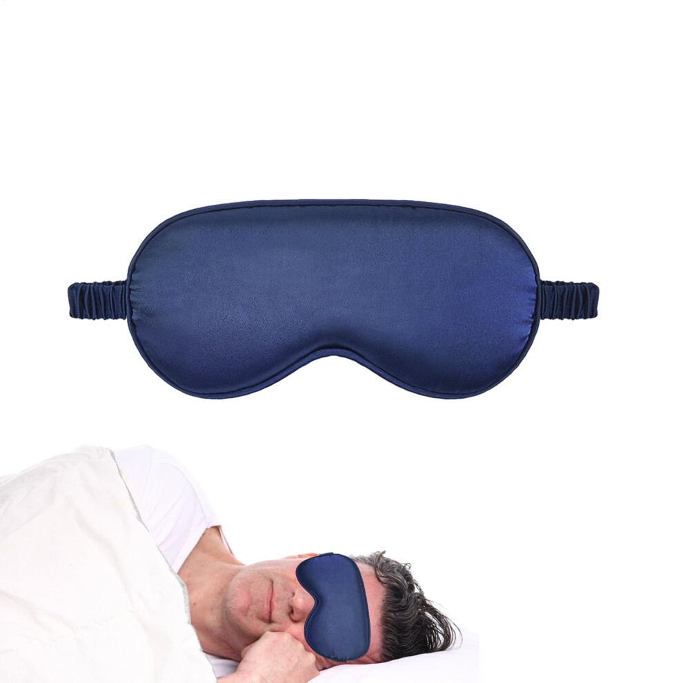 Light Silk Sleep Mask Doublesided Eye Cover For Full Blocking With Adjustable Elastic Strap