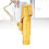Gold Plated Brass Alto Saxophone Mouthpiece 8C E Flat Replacement 4