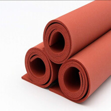 10mm Silicone Heat Insulation Sheet 140x170mm Red, Temp Resistant Foam Pad for Sealing Strips