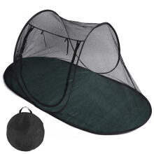 Abrigo externo para animais de estimação, leve e dobrável, para cães e gatos, com porta com zíper, montagem rápida, fácil armazenamento, amplo