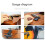 Plastic Ukulele Pickup MP20, 6.35mm Interface, Compact Design 3
