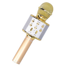 Wireless Bluetooth Microphone Speaker with LED Light, 5W, 2400mAh, Portable 23x10x5cm