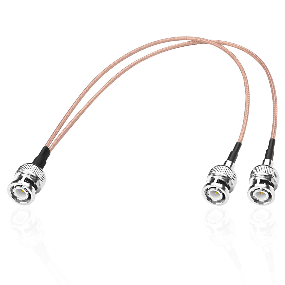 Bnc Splitter Cable Rg316 Male To Dual Male 50 Ohm Y Coaxial Wire 34Cm For Cctv Camera Video 9382693030771