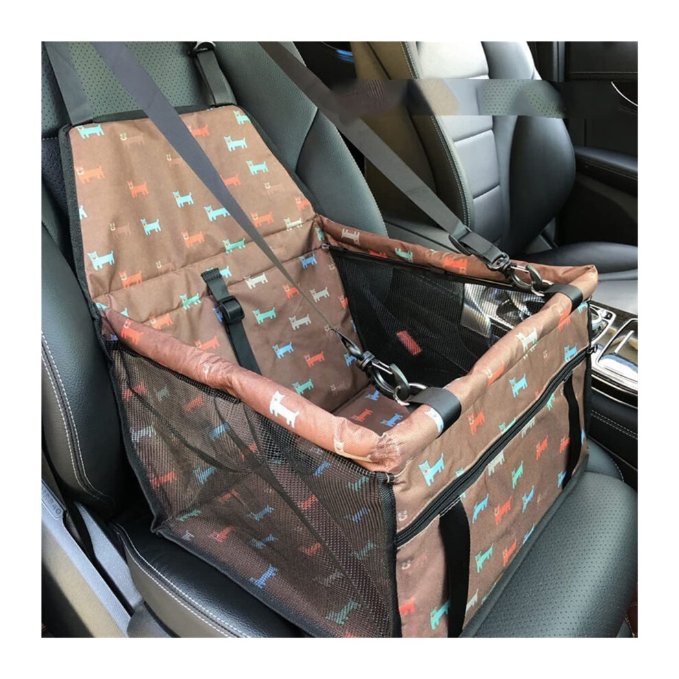 Dog Seat Cover Rear Seat Hammock Protector Pet Carrier Compatible Universal Fit Color Coffee Waterproof Non Slip 9187378756737