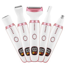Electric Razor for Women 5in1 Shaver with Painless Bikini Trimmer USB TypeC Charging